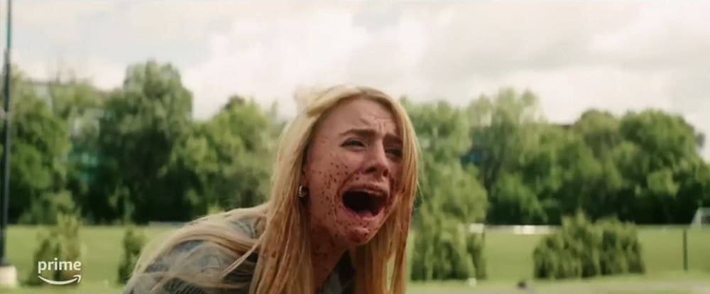 Cate Dunlap (Maddi Phillips) screams in Gen V