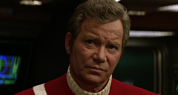 William Shatner Captain Kirk in Star Trek Generations
