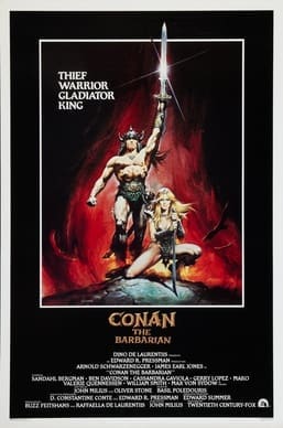 The Real Conan. Conan The Barbarian Movie poster