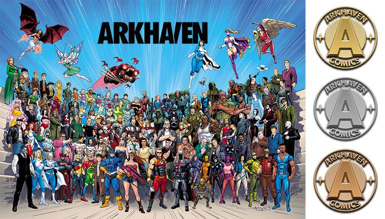 Arktoons from Arkhaven. Homepage screen