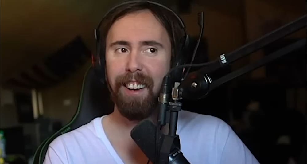 A screenshot of Asmongold from YouTube, talking about woke localizers inserting politics and mistranslating works.