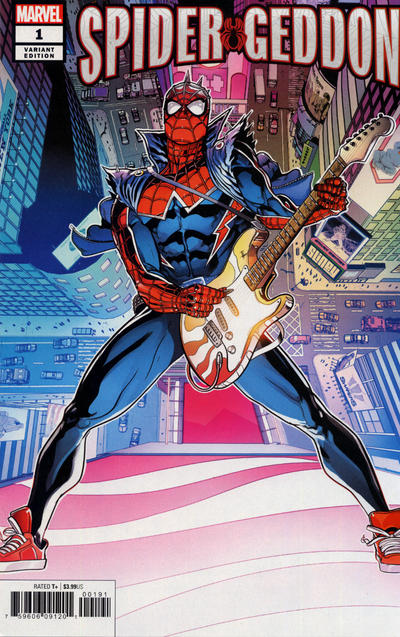 Spider-Verse, Spider-Punk, Hobie Brown, Spider-Man, Marvel Comics, superheroes, punk rock, alternate universe, multiverse, Spider-Gwen, Peni Parker, Spider-Ham, Spider-Man Noir, web-slingers, Peter Parker, Miles Morales