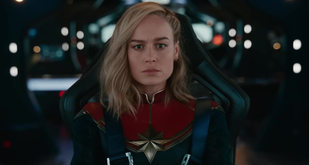 Brie Larson as Carol Danvers, aka Captain Marvel in The Marvels