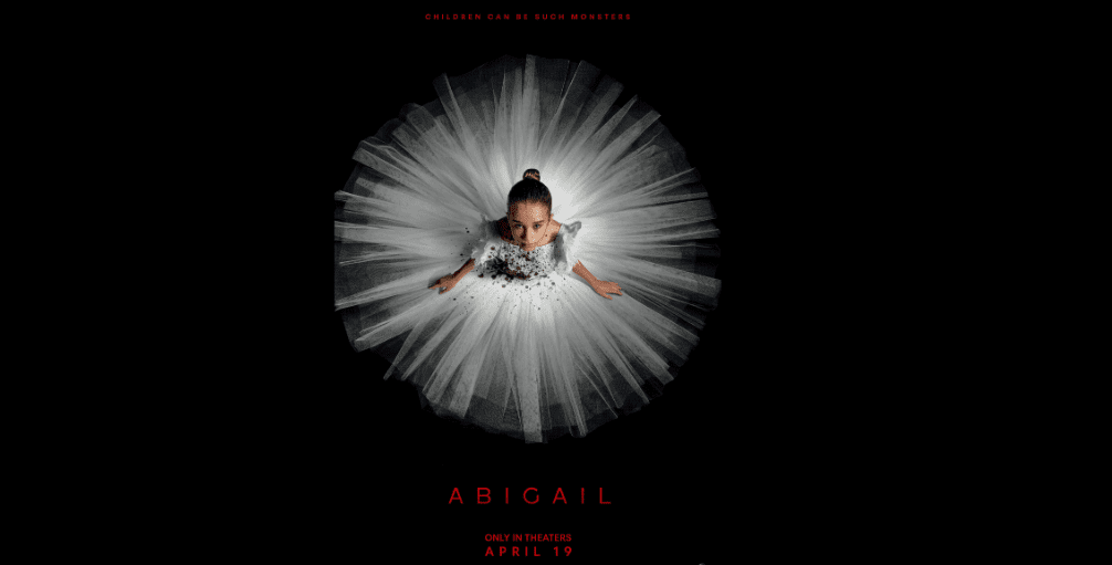 Alisha Weir in Abigail (2024) promotional poster