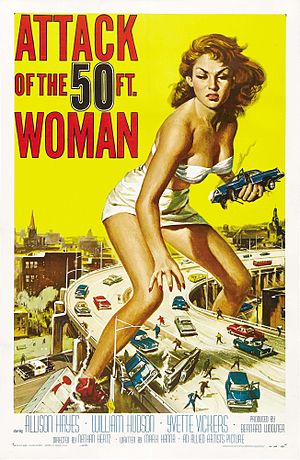 Attack of the 50-Foot Woman
Tim Burton
Warner Bros.
Gillian Flynn
Remake
1958 cult classic
50-Foot Woman
UFO encounter
Giantess
Christopher Guest