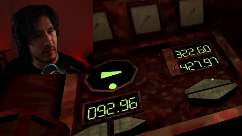 Markiplier puzzles over the instruments aboard a submersible.