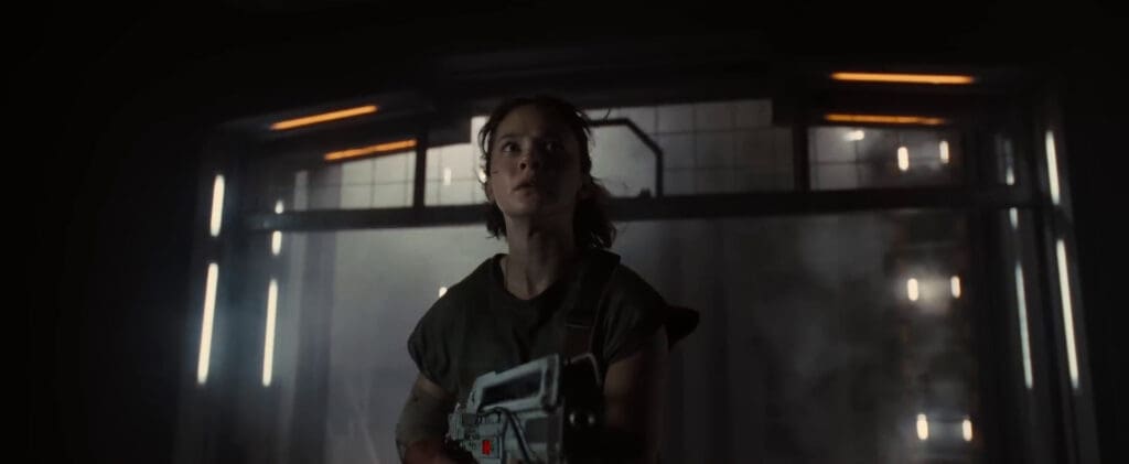 Cailee Spaeny in the teaser trailer for 'Alien: Romulus'.
