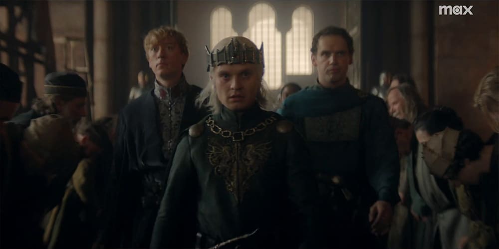 Tom Glynn-Carney as "Aegon Targaryen" in 'House of the Dragon'.