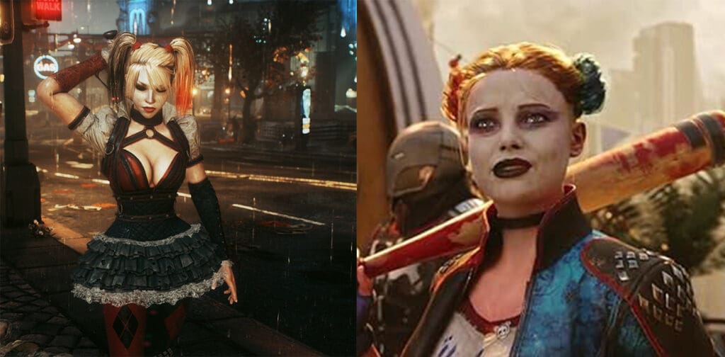 Harley Quinn, before and after Sweet Baby Inc.'s "consulting", Rocksteady