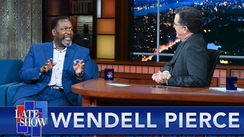 Wendell PIerce on The Late Show, YouTube