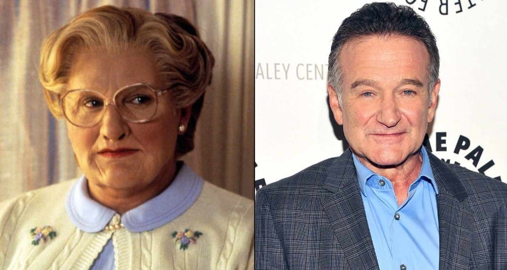Robin Williams playing a trans character in mrs doubtfire