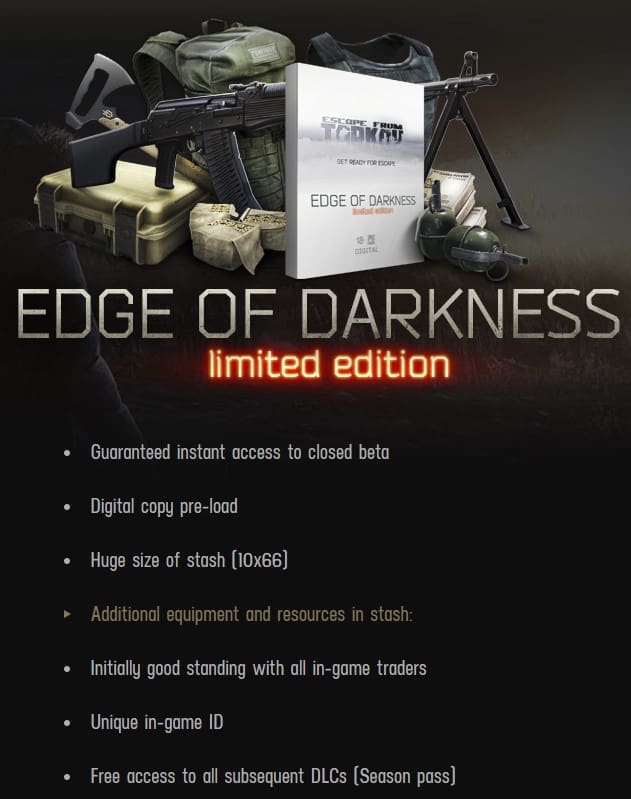 Escape From Tarkov Edge Of Darkness Edition