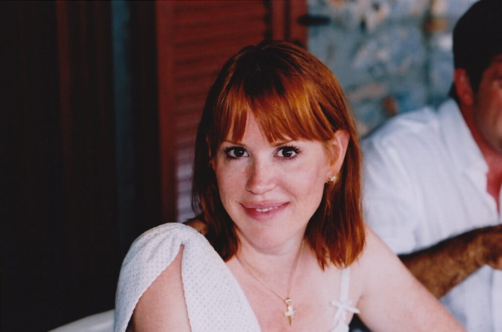 Actress Molly Ringwald in Greece in 2010